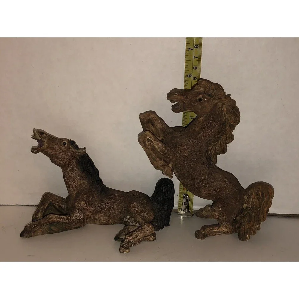 Vintage ARTMARK Horse Figurines Laying Standing Original Bucking Goofy Donkey